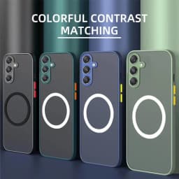 Magnetický nárazuvzdorný matný kryt Armor pro Galaxy A Series A16 A15 A14 A25 A26 A32 A34 A35 A36 - náhled 3