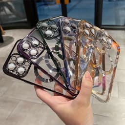 Silikonový ochranný kryt MagSafe kompatibilní s bezdrátovým nabíjením, nárazuvzdorný, pro iPhone - náhled 7