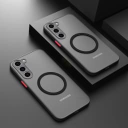 Magnetický kryt Armor pro Samsung Galaxy S25 S24 S23 Ultra Plus - matný matný kryt s bezdrátovým nabíjením - náhled 3