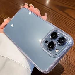 Průhledný nárazuvzdorný kryt na telefon, ultra tenký, transparentní, pevný, pro modely iPhone 11, 12, 13, 14, 15, 16... - náhled 4