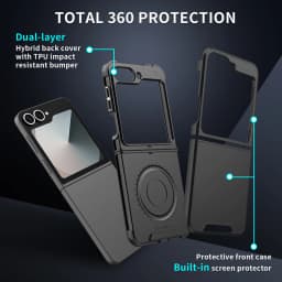 Tenký matný kryt na telefon pro Samsung Galaxy Z Flip 7 6 5 4 nárazuvzdorný bezdrátový nabíjecí kryt - náhled 7