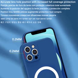 Magnetický silikonový kryt na telefon s ochranou fotoaparátu pro iPhone 14 13 12 11 Pro Max Mini Plus - náhled 3