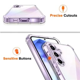 Průhledný kryt na telefon pro Samsung Galaxy A15 A16 A17 A25 A26 A35 A36 A55 A56 5G - náhled 4