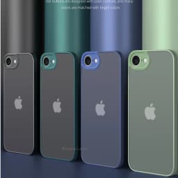 Matný pevný PC Armor kryt pro iPhone 16E SE4, nárazuvzdorný, ochranný kryt pro kameru 2025 - náhled 4