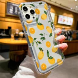 Pouzdro na telefon s citronovým potiskem pro iPhone 16 15 14 13 12 11 Pro Max XR X nárazuvzdorné TPU - náhled 6