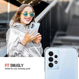 Nárazuvzdorný průhledný kryt na telefon s ochranou vzduchovým polštářem pro Galaxy A Series A13 A22 A32 A52 A72 - náhled 7