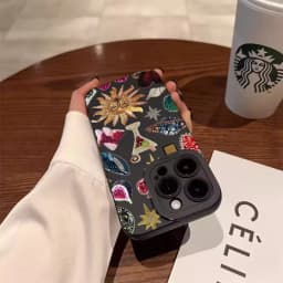 Černý kryt na telefon s motivem očí Collage Eye pro iPhone - měkký ochranný kryt pro všechny modely - náhled 5