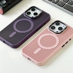 Chladicí pouzdro na telefon s voštinovou síťovinou a bezdrátovým nabíjením pro iPhone 16 15 14 13 12 11 Pro Max - náhled 3
