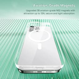 Magnetický kryt na telefon pro iPhone 16 15 14 13 12 Pro Max s bezdrátovým nabíjením, kompatibilní s krytem - náhled 4