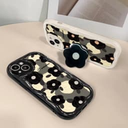 Pouzdro na telefon s květinovým vzorem a stojánkem pro Samsung Galaxy S24 S25 S23 S22 A56 A55 A54 A35 A16 A15 A05 - náhled 5