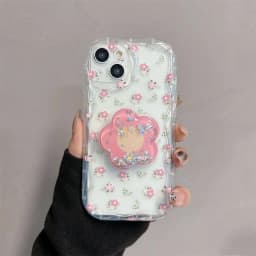 Pouzdro na telefon s květinovým vzorem a stojánkem pro Samsung Galaxy S24 S25 S23 S22 A56 A55 A54 A35 A16 A15 A05 - náhled 4
