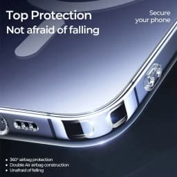Průhledný silikonový magnetický kryt na telefon kompatibilní s bezdrátovým nabíjením pro iPhone 16 15 14 13 12 11 - náhled 5