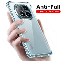 Průhledný TPU kryt na telefon pro Note 14 Pro 5G, průhledný nárazuvzdorný měkký ochranný kryt - náhled 2