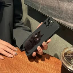 Silikonový kryt s motivem kočky pro Samsung Galaxy S25 S24 S23 S22 S21 Ultra Plus FE - náhled 6