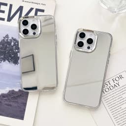Luxusní pokovené zrcadlové pouzdro na telefon pro iPhone 16 15 14 13 12 11 Pro Max, tvrdé, nárazuvzdorné - náhled 3