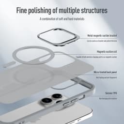 Magnetický kryt na telefon se stojánkem pro iPhone 16 15 14 13 12 Nárazuvzdorný kryt pro bezdrátové nabíjení - náhled 3