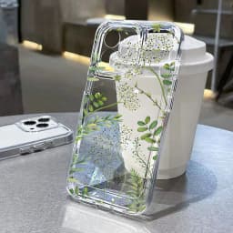 Roztomilý květinový průhledný nárazuvzdorný kryt na telefon pro Samsung Galaxy A56 A36 S25 S24 S23 S22 S21 - náhled 4