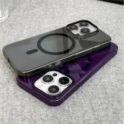 Ultra tenký průhledný magnetický kryt pro iPhone 16 15 14 13 12 Pro Max s bezdrátovým nabíjením, kompatibilní s... - náhled 4