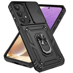 Pouzdro s držákem prstenu pro Galaxy A Series, nárazuvzdorné, ochranné s ochranou objektivu fotoaparátu - náhled 2