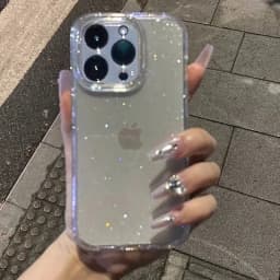 Nárazuvzdorný třpytivý průhledný kryt na telefon pro iPhone 16 15 14 13 12 11 Pro Max Soft TPU kryt - náhled 2