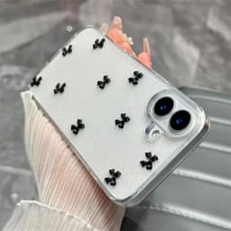 3D třpytivé pouzdro s mašlí pro iPhone 16, 15, 14, 13, 12, 11 Pro Max Plus Mini - náhled 4