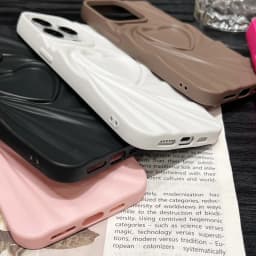 Silikonový kryt s 3D motivem srdce pro iPhone 11, 12, 13, 14, 15, 16 Pro Max Plus - náhled 6