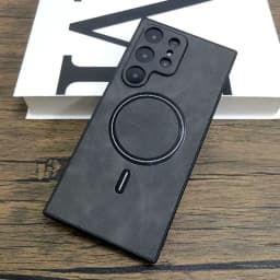 Matný kožený kryt na telefon pro Samsung Galaxy S25 S24 S23 S22 S21 Ultra Plus FE kompatibilní s MagSafe - náhled 2