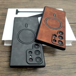 Matný kožený kryt na telefon pro Samsung Galaxy S25 S24 S23 S22 S21 Ultra Plus FE kompatibilní s MagSafe - náhled 3