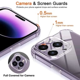 Průhledný silikonový nárazuvzdorný kryt na telefon s ochranou čočky pro iPhone 15 14 13 12 11 Pro Max Mini - náhled 4