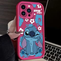 Kryt na telefon s kresleným stehem pro iPhone 16 15 14 13 12 11 Pro Max XR SE nárazuvzdorný zadní kryt - náhled 4