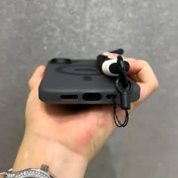 Pouzdro pro iPhone 16 15 14 Pro Max v barvě cukrovinek s poutkem na zápěstí, magnetické, měkké TPU - náhled 5
