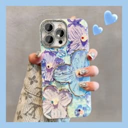 Třpytivý květinový kryt pro iPhone s diamanty, měkký nárazuvzdorný kryt, ochrana čočky 16, 15, 14, 13, 12, 11 - náhled 5