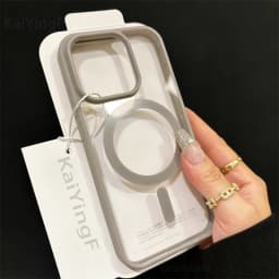 Průhledné magnetické bezdrátové nabíjecí pouzdro pro iPhone 16 15 14 13 12 11 Pro Max Mini - náhled 2