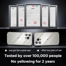 Kryt Crystal Clear pro iPhone 16 15 Pro Max, průhledný, s antireflexní úpravou, ochranný kryt z PC, pro iPhone 16/15 Pro Max - náhled 4