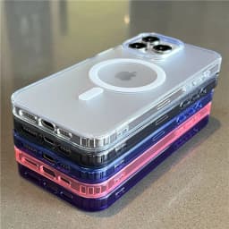 Magnetické bezdrátové nabíjecí pouzdro pro iPhone 16 15 14 13 12 11 Pro Max, průhledné, nárazuvzdorné - náhled 7