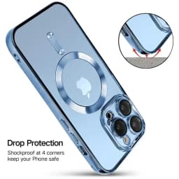 Průhledný magnetický kryt na telefon s ochranou čočky pro bezdrátové nabíjení kompatibilní s Pro Max Plus - náhled 5