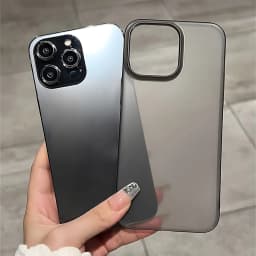 Ultra tenký průhledný matný kryt na telefon, nárazuvzdorný měkký kryt pro iPhone 16 15 14 13 12 Pro Max Plus - náhled 5