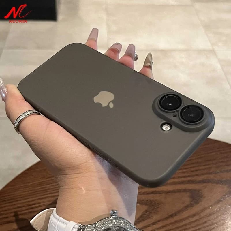 Ultra tenký matný matný kryt na telefon s ochranou fotoaparátu pro iPhone 16 15 14 13 12 11 Pro Max Plus