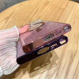 Magnetický kryt na telefon s třpytivým efektem kompatibilní s bezdrátovým nabíjením pro Samsung Galaxy S24 S23 S22 Ultra - náhled 6