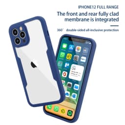 Průhledný nárazuvzdorný kryt na telefon s 360° plnou ochranou, kryt objektivu fotoaparátu pro více modelů - náhled 7