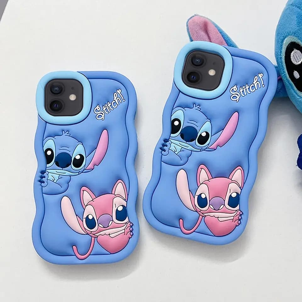 Silikonový kryt s vlnovým vzorem pro iPhone 16 15 14 13 12 11 Pro Max Mini XS XR