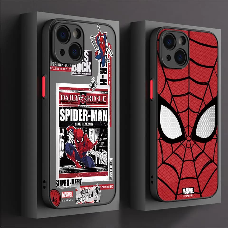 Silikonový kryt Spider-Man pro iPhone 15, 14, 13, 12, 11 Pro Max XS XR 8, 7, 6S Plus