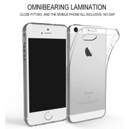 Průhledný silikonový kryt na telefon, měkký TPU, průhledný ochranný kryt pro iPhone 5 5S SE 7 8 - náhled 5