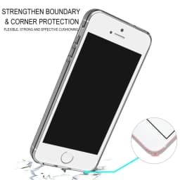 Průhledný silikonový kryt na telefon, měkký TPU, průhledný ochranný kryt pro iPhone 5 5S SE 7 8 - náhled 4