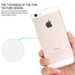 Průhledný silikonový kryt na telefon, měkký TPU, průhledný ochranný kryt pro iPhone 5 5S SE 7 8 - náhled 6