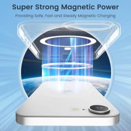 Magnetický kryt pro iPhone 16E SE 4, průhledný, nárazuvzdorný, tvrdý, zadní, silikonový, 2025 - náhled 5