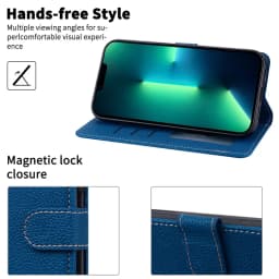 Prémiové kožené pouzdro s odklápěcím krytem pro Redmi Note 14 4G 5G, ochrana telefonu, styl knihy - náhled 5