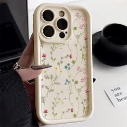 Silikonový kryt na telefon s květinovým vzorem, nárazuvzdorný měkký kryt pro iPhone 16 15 14 13 12 11 XS XR X 8 7 Plus SE - náhled 2