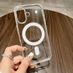 Bezdrátové nabíjecí pouzdro MagSafe pro iPhone 16 15 14 13 12 11 Pro Max magnetický průhledný nárazník - náhled 4