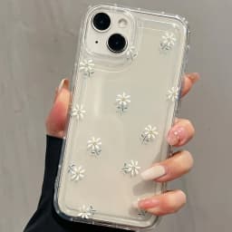 Průhledný kryt s květinovým motivem pro iPhone, měkký, transparentní, pro iPhone 15, 14, 13, 12, 11, Pro Max, XR XS... - náhled 2